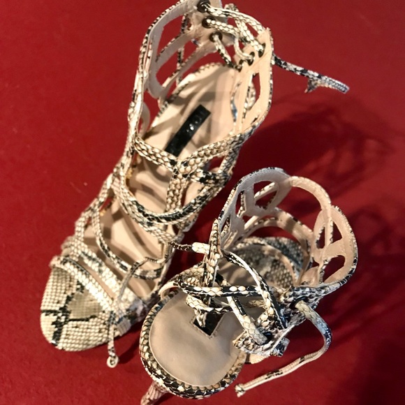 Snakeskin TOPSHOP high heels - Picture 3 of 5